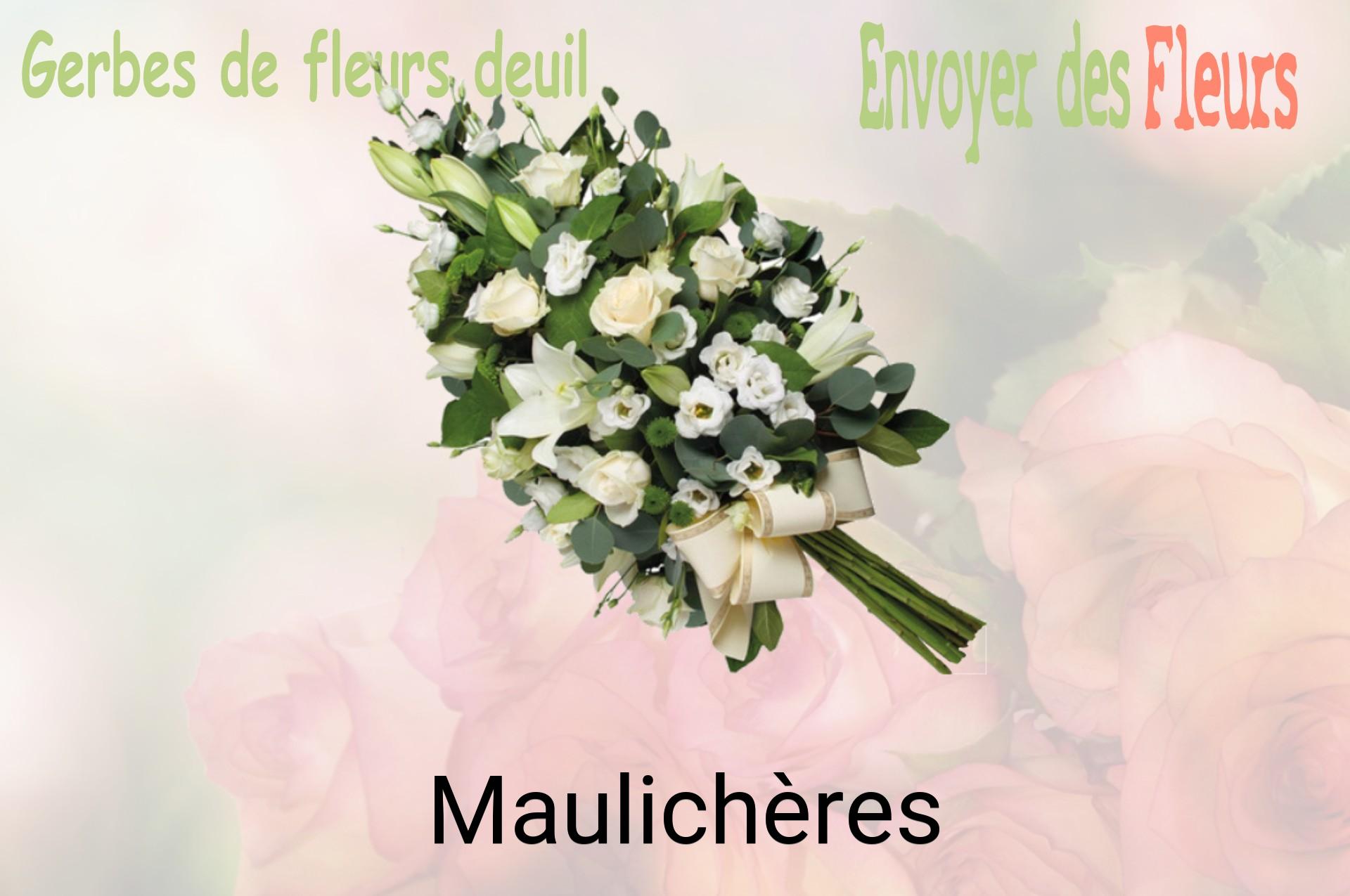 Gerbe de fleurs de deuil livrée à Maulichères